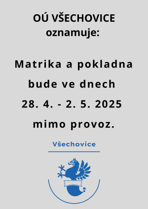 Úřední hodiny mimo provoz